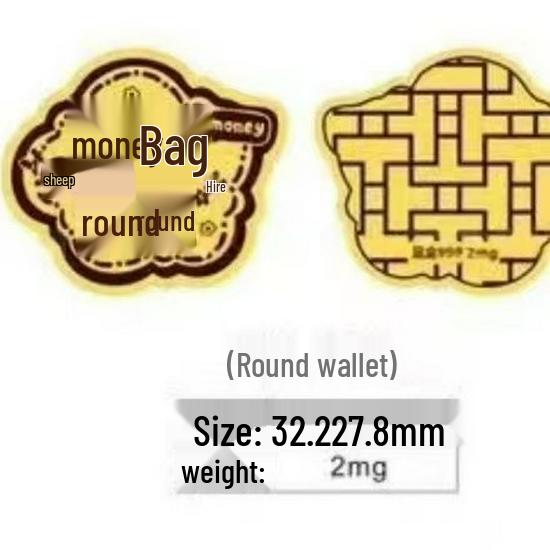 Gold Foil Lucky Cat & God of Wealth Phone Sticker – Prosperity Charm, Treasure Vault Gift