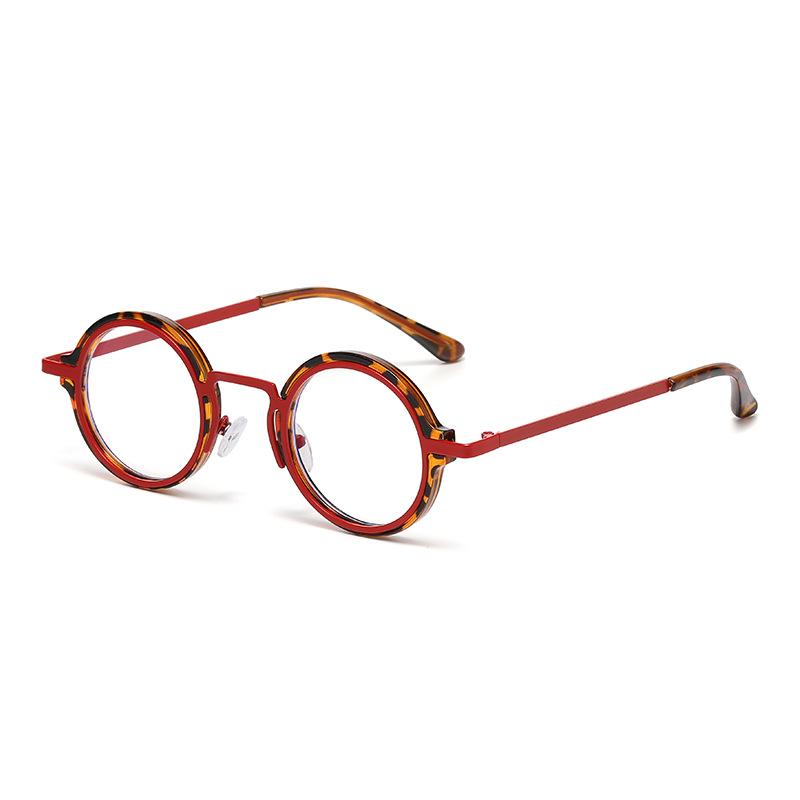 New Retro Round Punk Women Sunglasses Fashion Gradient Leopard Tea Shades UV400 Men Sun Glasses