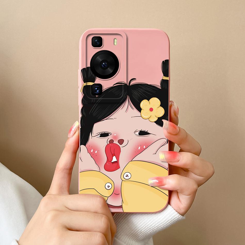 Für Huawei P60 Pro Art Handyhülle Süßes Design Weiche Flüssigsilikon-Rückabdeckung Für HuaweiP60 P 60 Anti-Drop Langlebiger Stoßfänger Funda