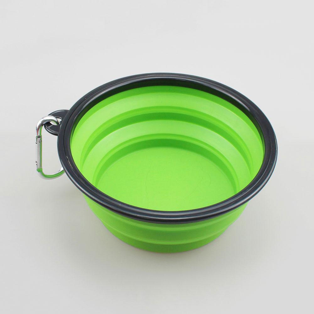 Silicone World 1000ML Collapsible Silicone Pet Bowls Outdoor Travel Portable Pet Dog Food Basin Food Container Feeder Bowl Dish