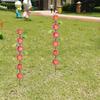 3pcs Plant Shaped Flower Ground Stake Metal Garden Pile Decorative Garden Stakes  Outdoor