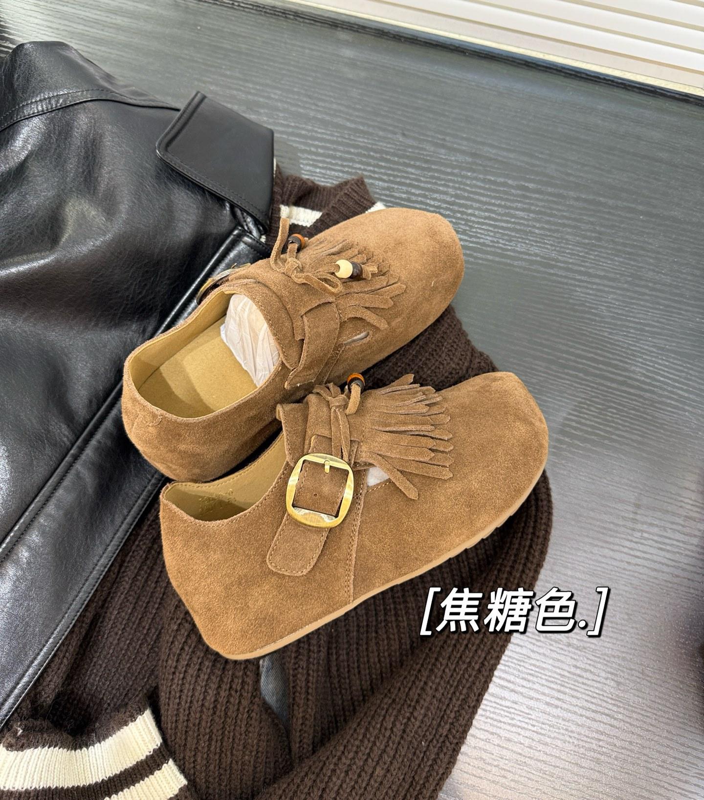 

Мої нові осінні повсякденні матові універсальні туфлі на одинарній підошві з круглим носком у ретро-стилі для жінок з внутрішнім збільшенням висоти 39