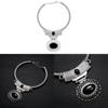 Retro Alloy Choker Necklace With Hollow Oval Pendant For Women Wear Summer