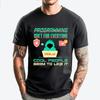 Programming Is Only For Cool People Computer Nerd Programmer White Graphic Tee T Shirt Homme Hip Hop - Men's Summer Cotton Gr...