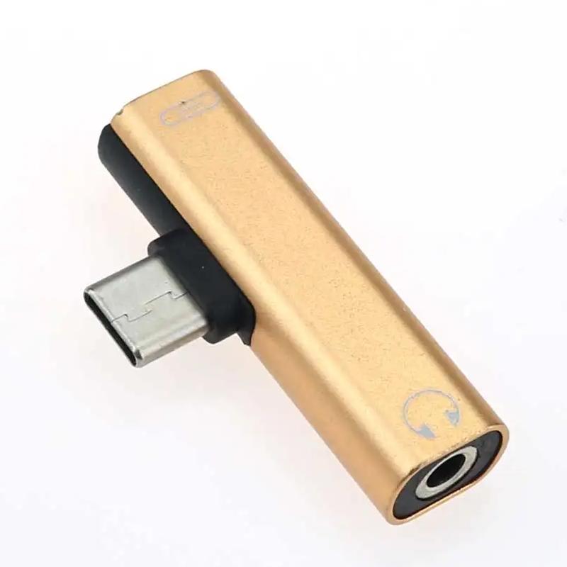 Cables & Adapters 2 In 1 Usb C Type C Male To Female 3.5Mm Jack Charging Listening Adapter