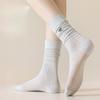 Summer Mesh Breathable Mid-calf Socks for Women, Trendy Thin Pile Socks, Pure Cotton Boneless Women's Socks