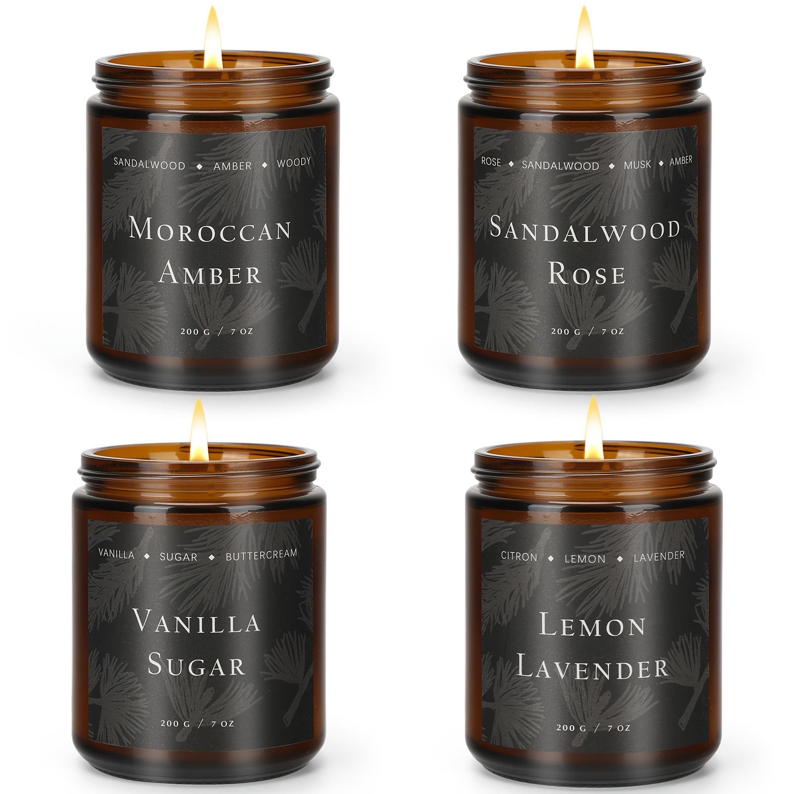 4 Pack Scented Candles for Home Scented Candles, 28oz Soy Wax Candle Gift Set for Women Men 3.54 inch(8.99cm)&fresh spring