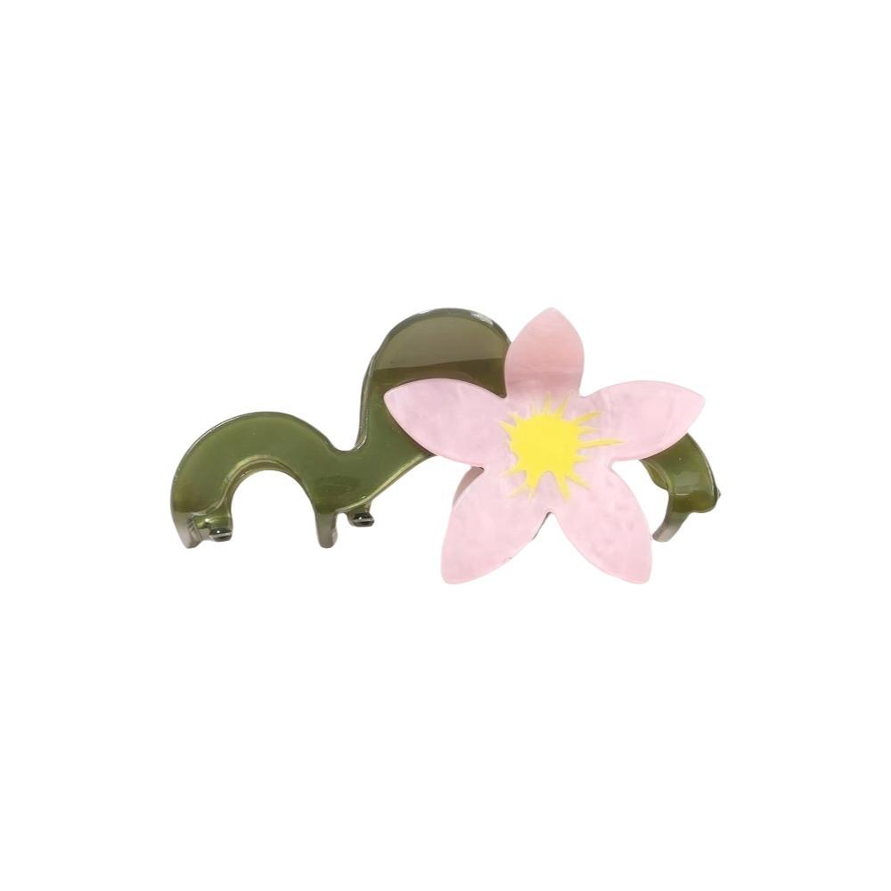 Colorful Flower Hair Claw Hairpin Acetate Shark Clip Personalized Large Hair Clip Girls