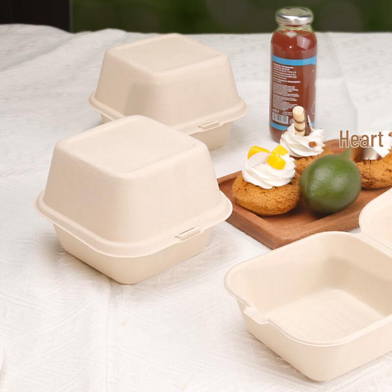 Degradable Tall Burger Boxes with Lids