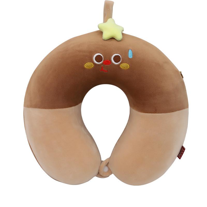 Cartoon Animal Memory Foam U Shaped Pillow For Travel And Office Comfort