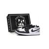Air Jordan 1 Vintage Basketball Shoes Men's Low Top Black/Dark Gray 553558-131(Team85-S-BOX-A)