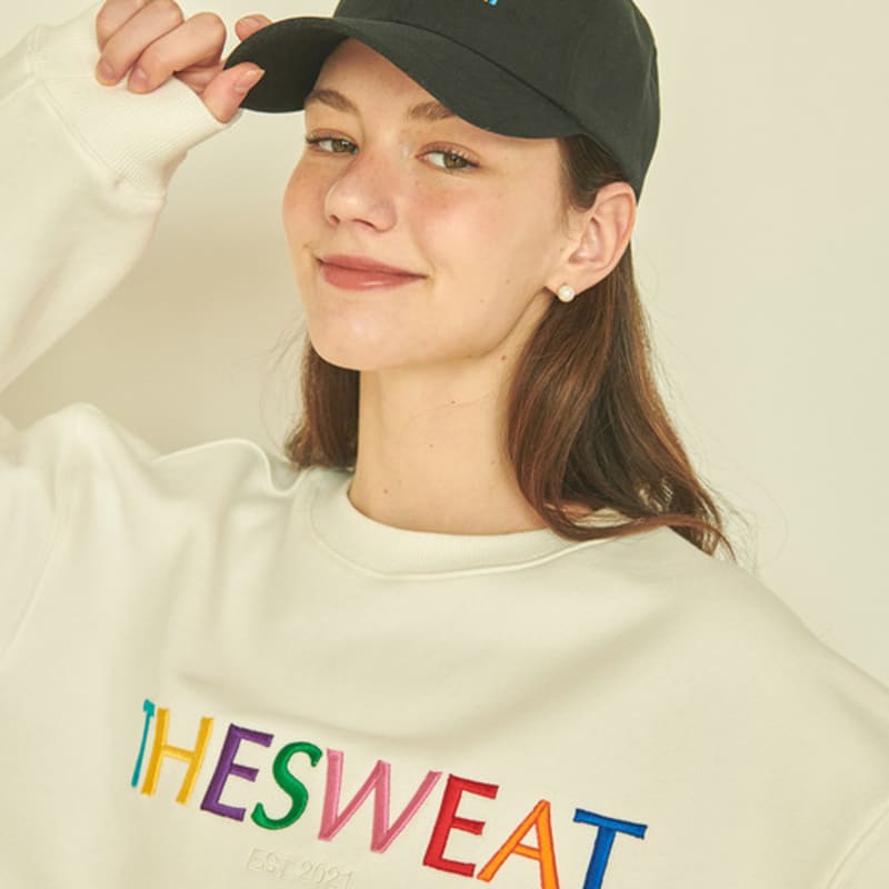 

The Sweat. Multi-Color Logo Ball Cap (BLACK) Black