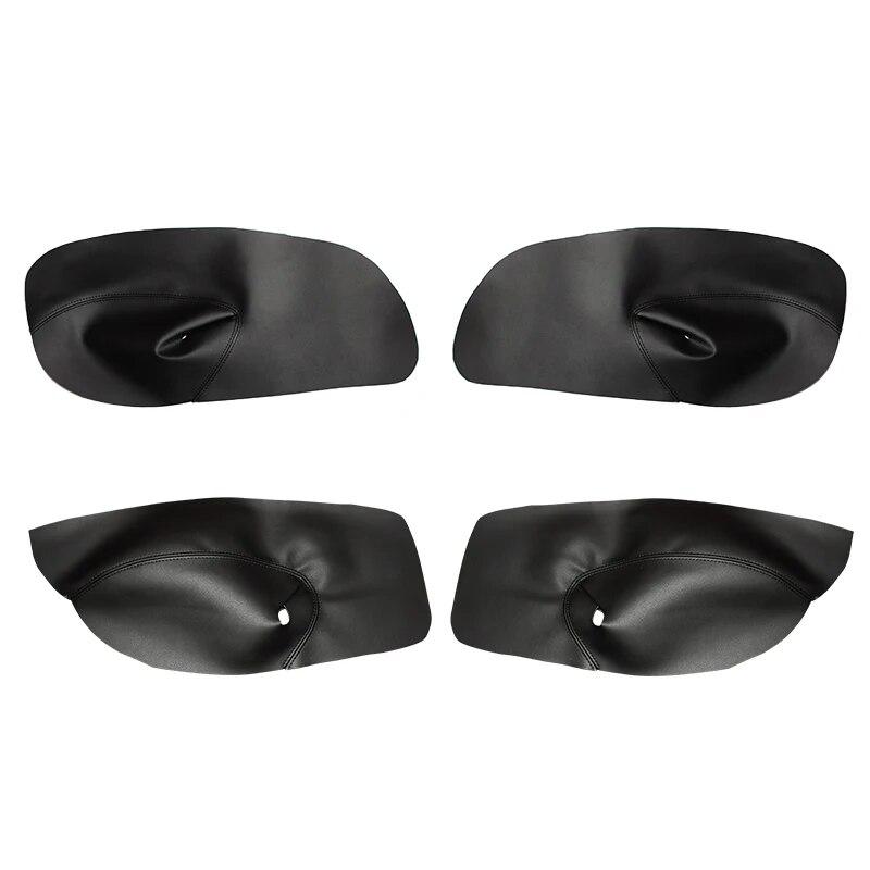 4X Mikrofiber Skinn Dør Armlene Trekk For VW Golf 4 MK4 Jetta Bora 99-05 Manuell Kontroll Vindu Dør Armlene Paneldeksel List