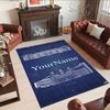Manchester Customizable Name Floor Mat Suitable for Decorate room Dormitory Bedrooms Living Rooms Antislip Carpet Office home decor