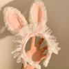 Easter Headband Cartoon-Inspired Party Props Hairband Lolita Cosplay Headwear Playful Rabbit Ear Headband For Themed Parties