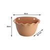 Hanging Flower Pot Wall Decor Wall Mounted Railing Bonsai Plant Pot Flowerpot for Small Plants Fence Yard Railing Backyard