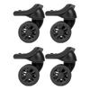 4 Pieces Practical Suitcase Wheels Replacement Parts for Effortless 360 Degree Rotation and Quiet Operation