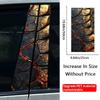 2Pcs/set  Wood ized Car Center Pillar Sticker Wood Auto B Pillar Protective Film Decoration Scratch Cover Sticker