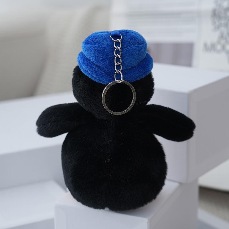 16cm Cute Fat Penguin Plush Pendant Soft Penguin Keychain Stuffed Toy for Backpacks Ornaments Birthday Gift Car Key Hanging Toy.