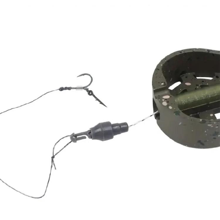 20lots Flexible Rubber Stop Beads Carps Fishing Method Feeders Quick Connectors for Pond and Beach Fishing Gear