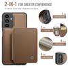 JEEHOOD J05 For Samsung Galaxy A13 5G Case Leather Mobile Cover with Detachable Magnetic Card Bag
