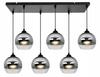 ELEGANT HANGING LAMP, GLASS LAMP, CHROME LED