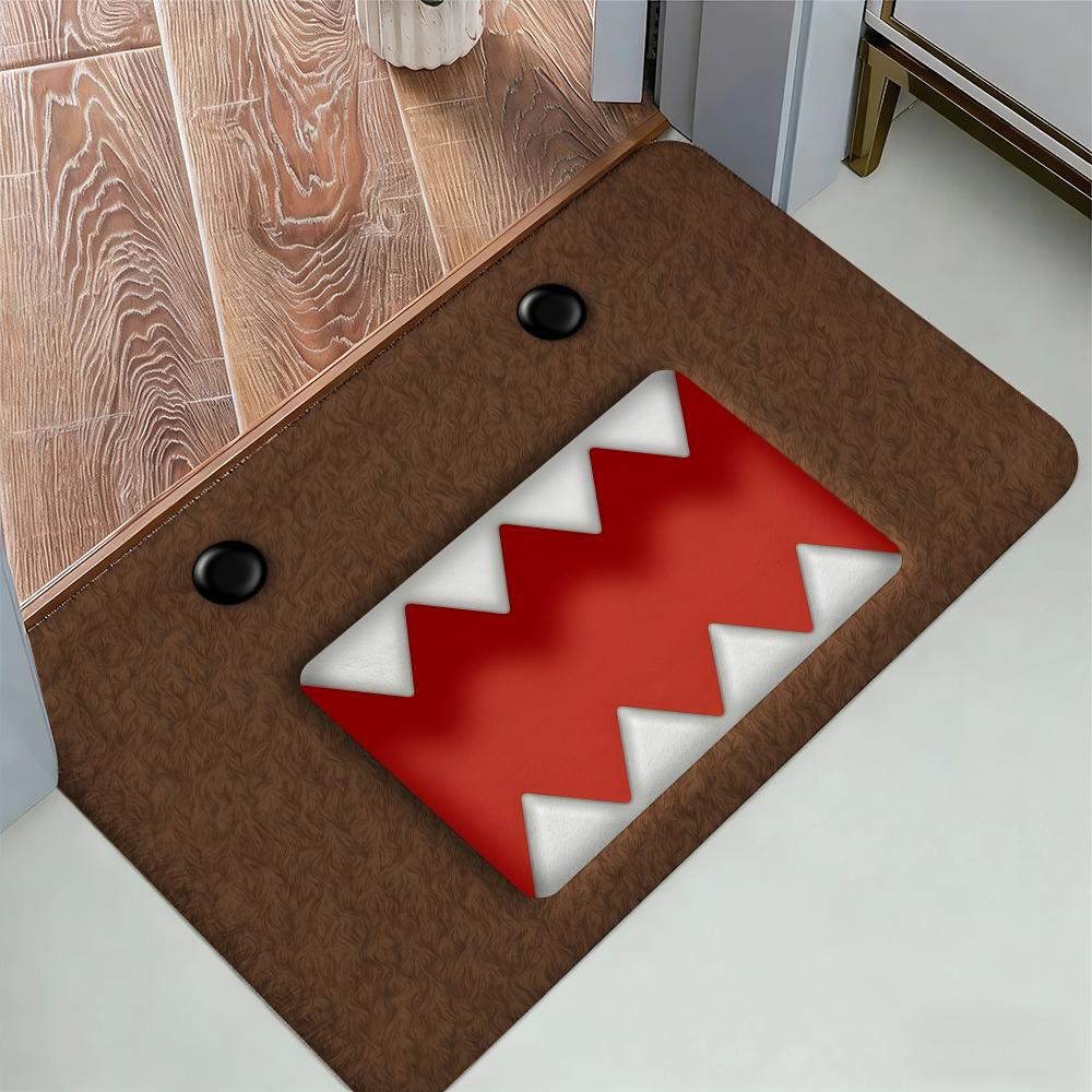 D-Domo-kun Japan Floor Mat Cozy Flannel Soft Thick Non-Slip Mat For Living Room Bedroom Kitchen Decor Rugs