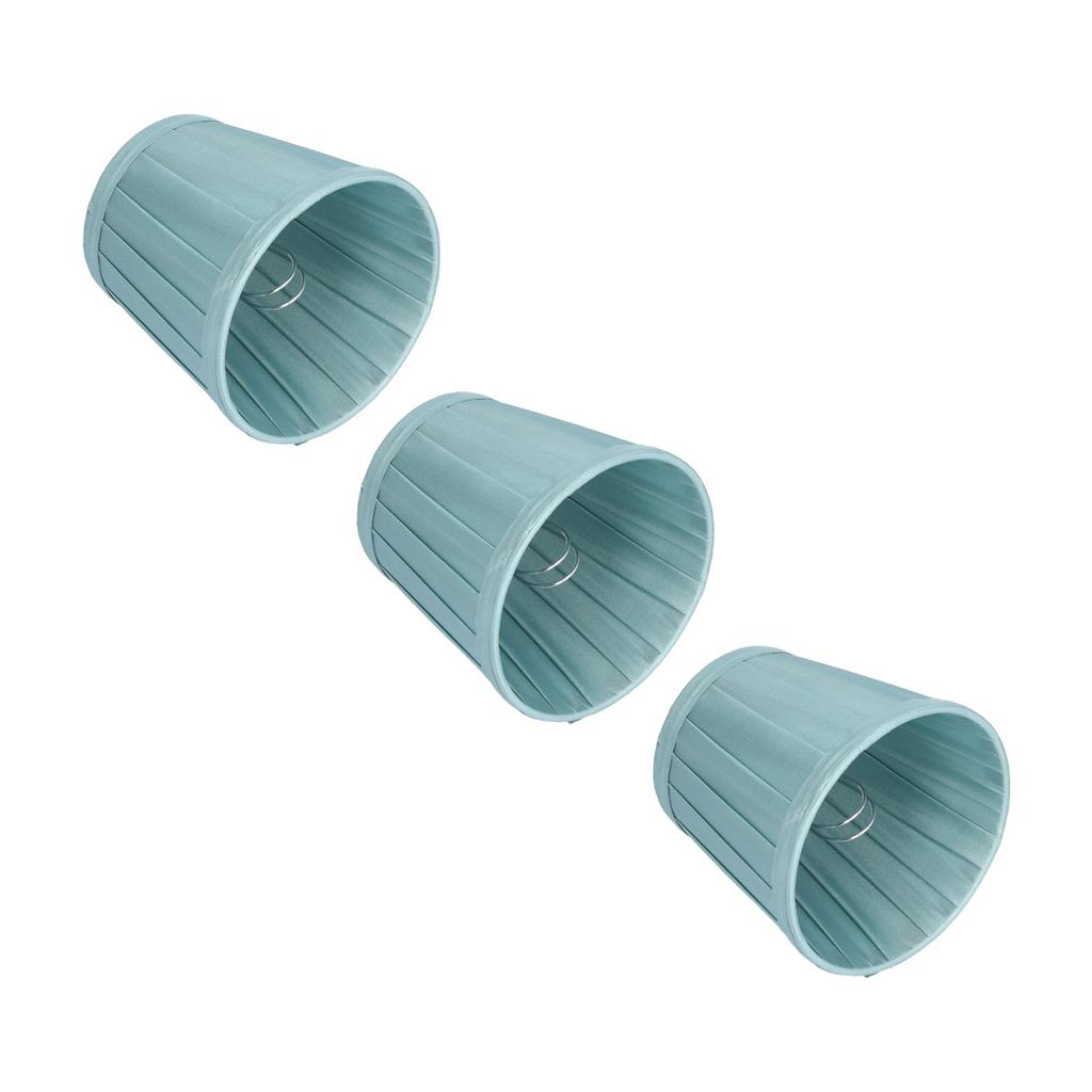 3 PEÇAS Cúpula de Tecido E14 Clip On Capa de Lâmpada de Tecido para Lustre Arandela Escritório Decoração de Casa