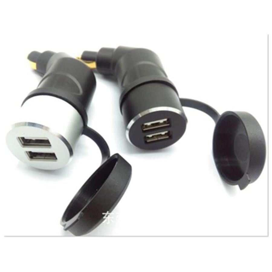 Motorcycle Cigarette Lighter Socket 5V 3.3A Portable Dual USB Color Power Adapter Plug For BMW BMW F 650/700/800 GS | R 1200 GS