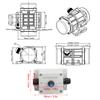 Motor de Vibración Sin Escobillas DC24V 4000RPM Velocidad Ajustable IP65 Impermeable Pequeño Motor Vibrador Eléctrico para Concreto