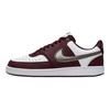Nike  Court Vision Low  White/Burgundy Crush/Metallic Pewter Women Sneakers Red IM7647-100