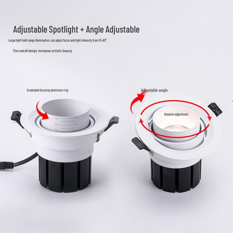 Oeny 20W Embedded LED Spotlight, 6000K White