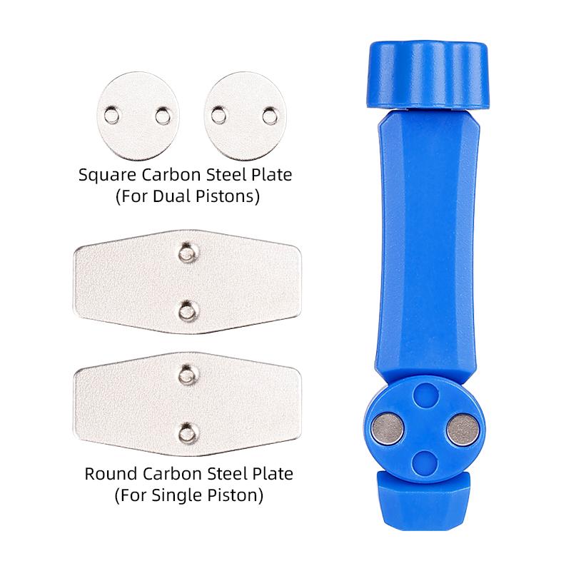 2-in-1 Durable Steel Bike Brake Tool 360° Rotatable Pad Spreader Piston Reset for MTB Road E-Bike Hydraulic Disc Brake