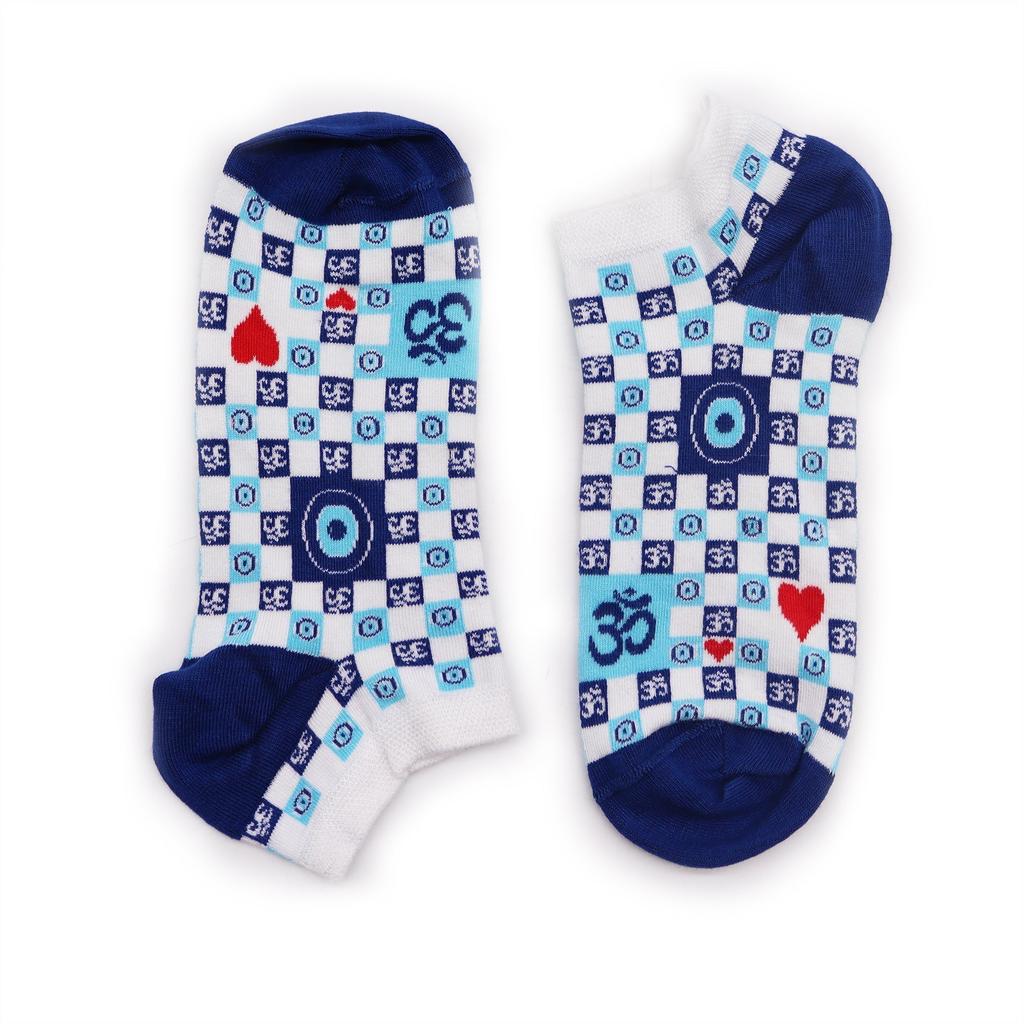 Evil Eye Low Cut Socks S/M 3.5-6.5