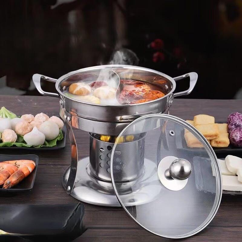 304 Stainless Steel Personal Alcohol Stove Mini Hot Pot
