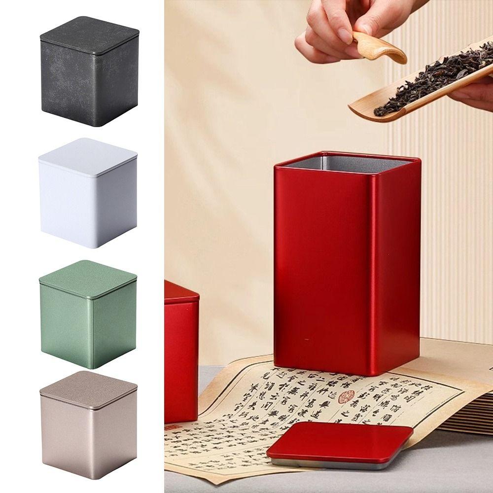 Plechová čajová dóza Velkokapacitní Uzavřená Nádoba na čaj Vysoce kvalitní Plechovka na čaj pro Domov a Cestování
