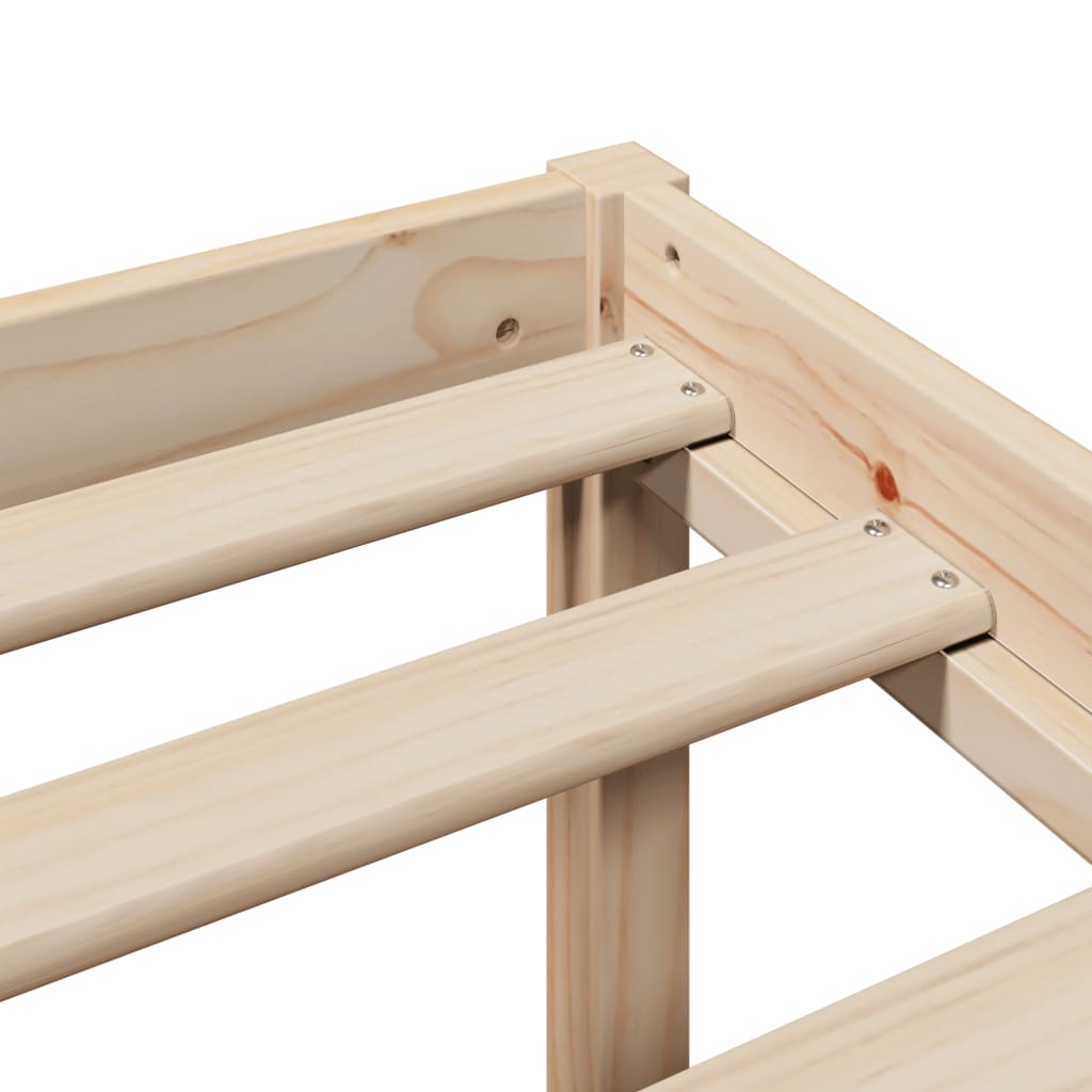 Senior Bed with Headboard 75 X 190 Cm Solid Pine Wood