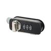 Hohe Sicherheit ANSI Grad 3 3-stelliges mechanisches schlüsselloses Schrank Schloss Helles Chrom-Finish Anti-Diebstahl Code File