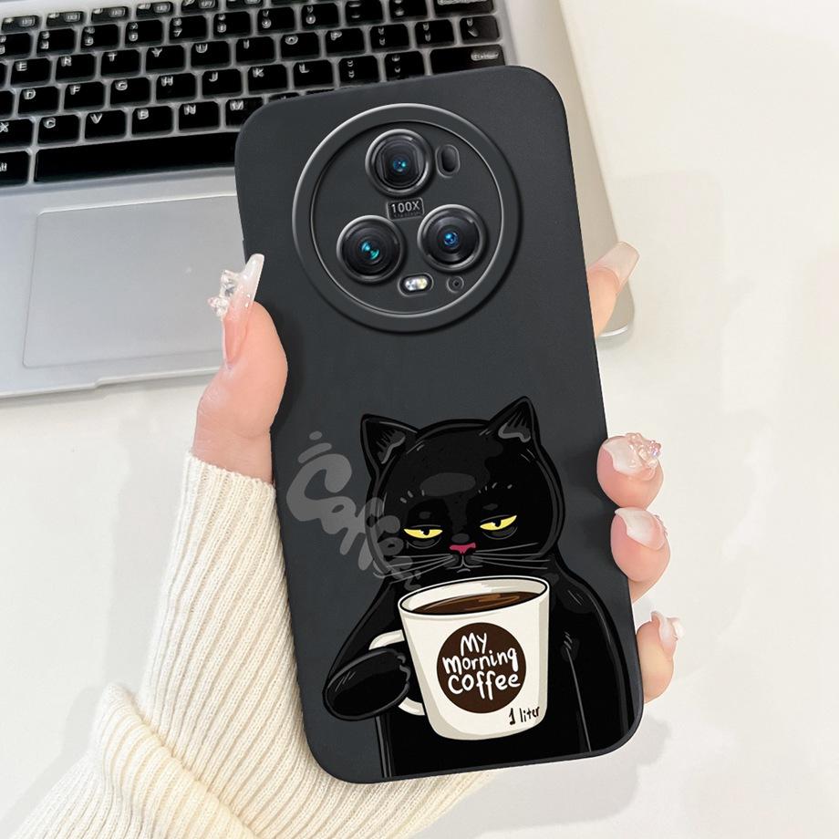 For Honor Magic5 Lite 5 Pro Magic4 Magic6 Lite Case Soft Silicone Back Cover Panda Marble Dragon Cat Astronaut Cartoon Bumper
