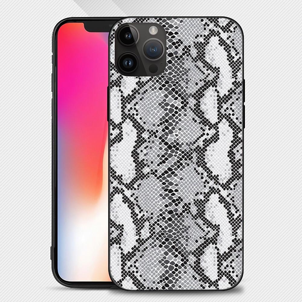 

Чехол для телефона с текстурой змеиной кожи iphone15 14 13 12 11 Pro Max Mini X 7 8, мягкий чехол iPhone13