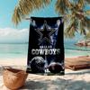 1pc Dallas Cowboys Beach Towel, Comfortable and Thick, and Swimming/Bath/Picnic/Camping Towel, Suitable for Seaside Beaches