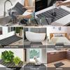 Multi-purpose Diatomaceous Earth Dish Drying Mat Fast Drying Stone Dish Mat Absorbent Earth Foldable Rectangular Drying Mats
