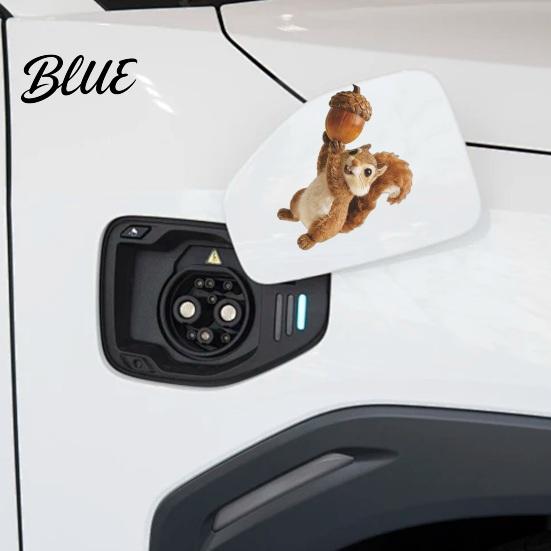 Outdoor Sticker Car Sticker Waterproof PVC Self-adhesive No Trace Auto Decal Realistic Squirrel Replace Pattern Funny for Fuel Tank Caps Windows