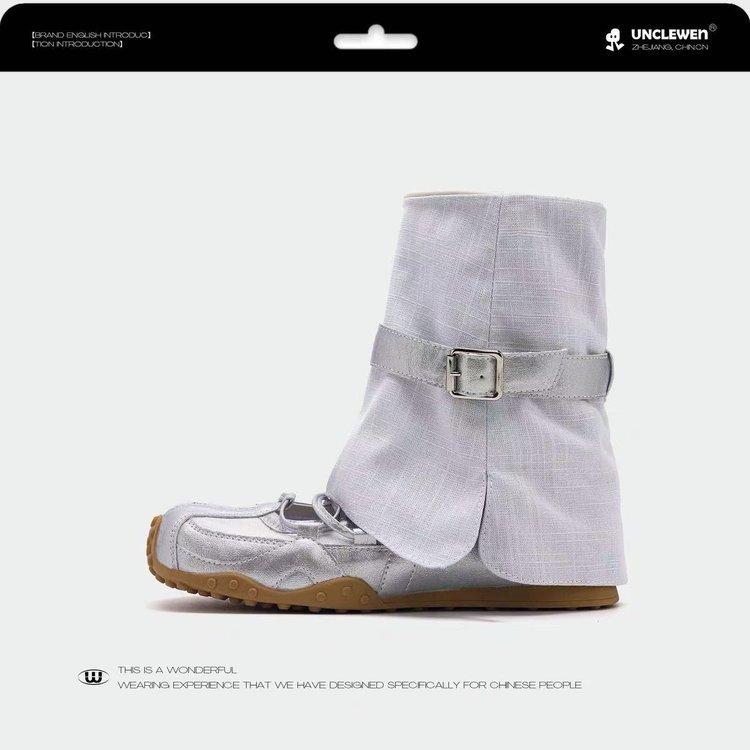 

Неустающие ноги балетки женские 2025 лето платформа овчина немецкая тренировочная кожа туфли Мэри Джейн крутые ботинки ворсовые короткие ботинки 40