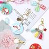 100Pcs Metal Swivel Lobster Claw Clasps Swivel Lobster Clasps with Large Rings Metal Keychain Making Accessories