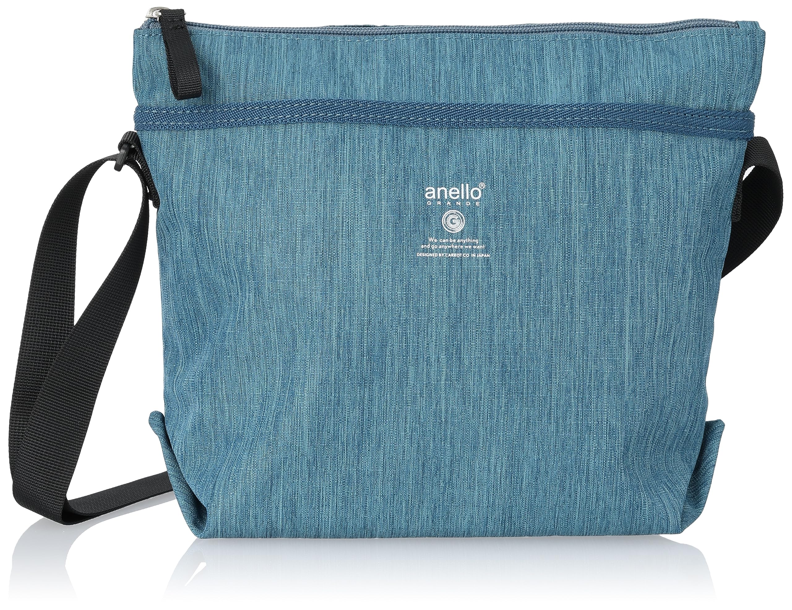 

Сумка через плечо легкая водоотталкивающая гибкая GHM0591 BL [Anello Grande]