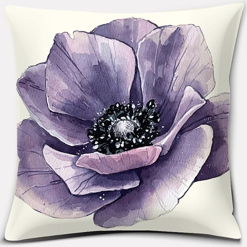 

Наволочка с принтом цветов и птиц, квадратная наволочка, украшение для дома и офиса, наволочка, чехол для подушки 45x45cm