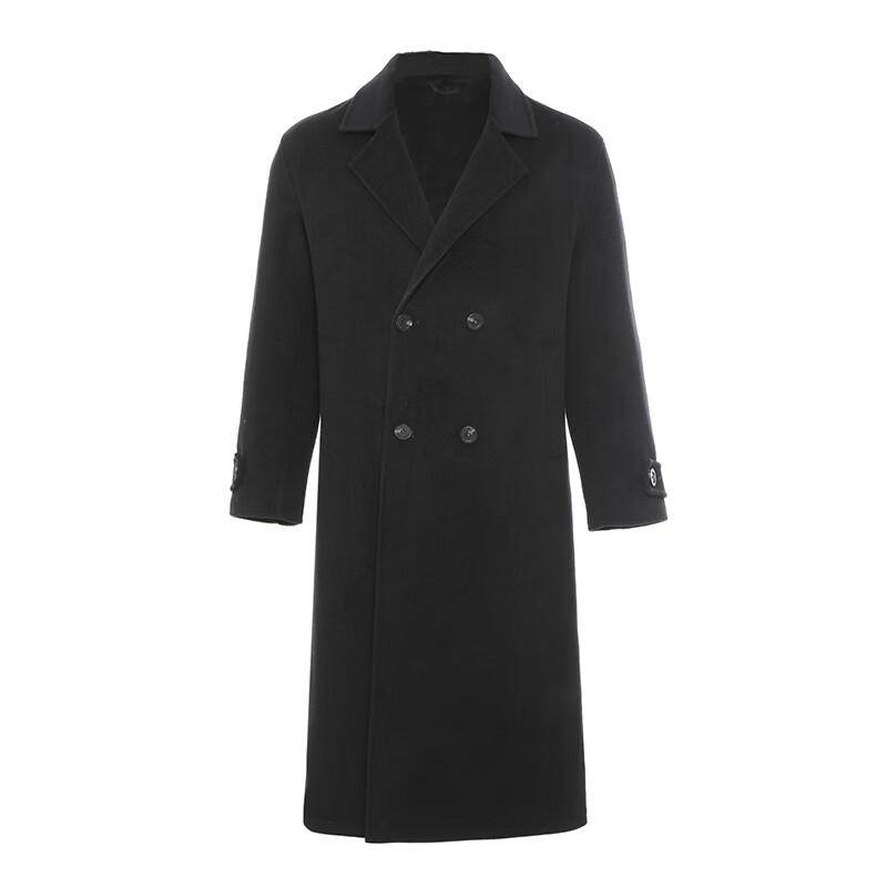 G·TENNA Men's TY28237 Long Cashmere Blend Suit Collar Coat