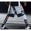 Li Ning Badfive Basketball Series Knitted Sports Competition Shorts Men Shorts Gray AAPQ007-4