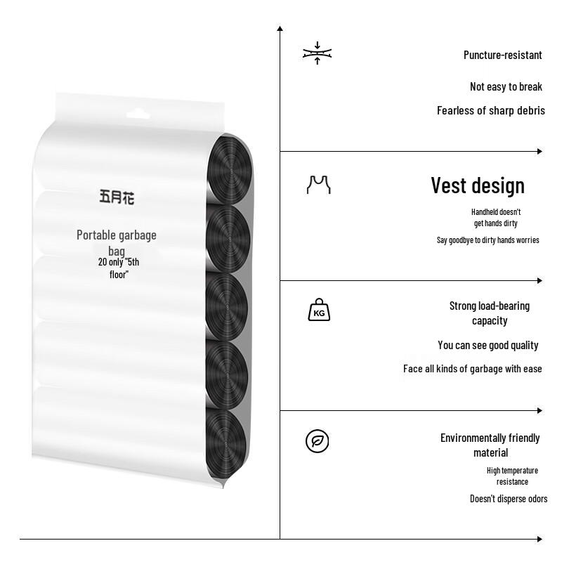 Mayflower Vest Style Trash Bags